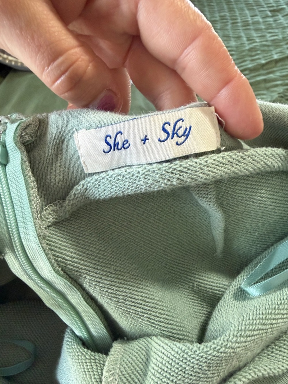 She and Sky Sage Green Matching Set - Picture 9 of 9